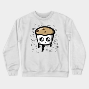 Schoko Cupcake Weiß Crewneck Sweatshirt